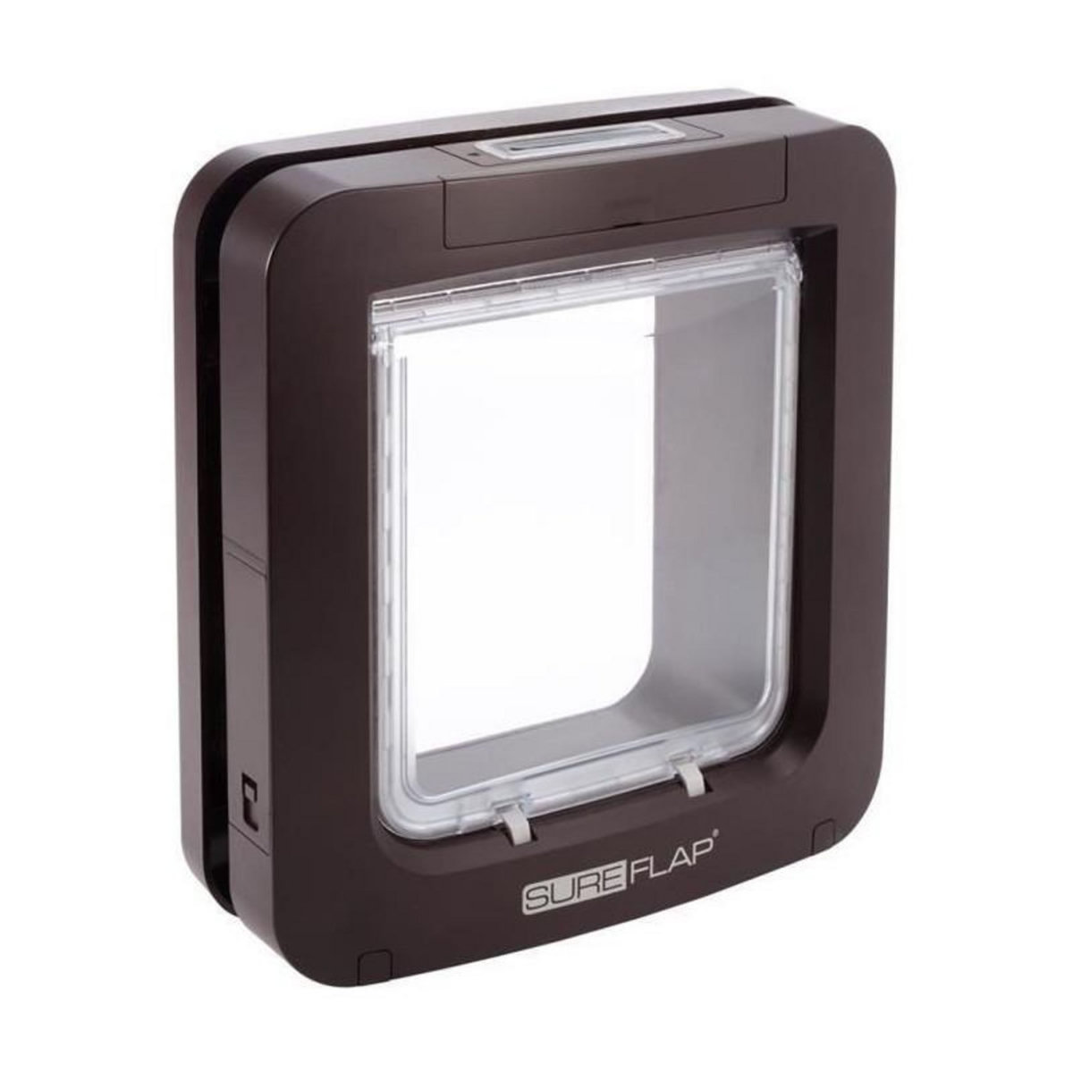 GENERIQUE SUREFLAP Grande chatiere a puce electronique marron