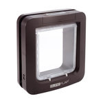 GENERIQUE SUREFLAP Grande chatiere a puce electronique marron