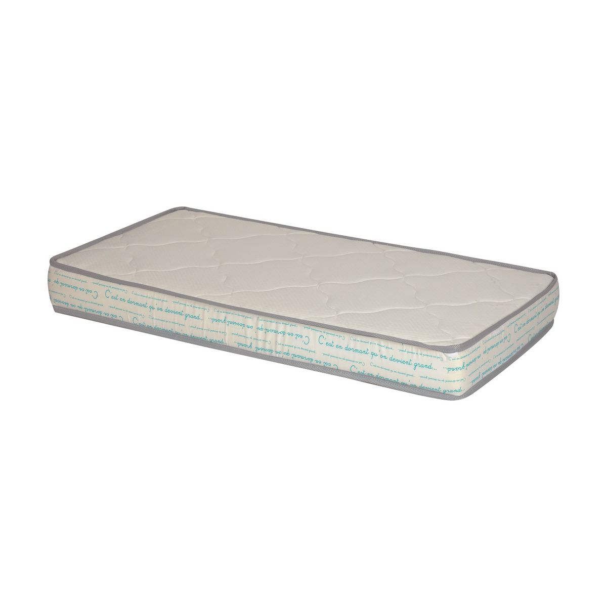 TINEO Matelas bébé croissance couchage 60x120 cm, 2 faces soutien souple/ferme
