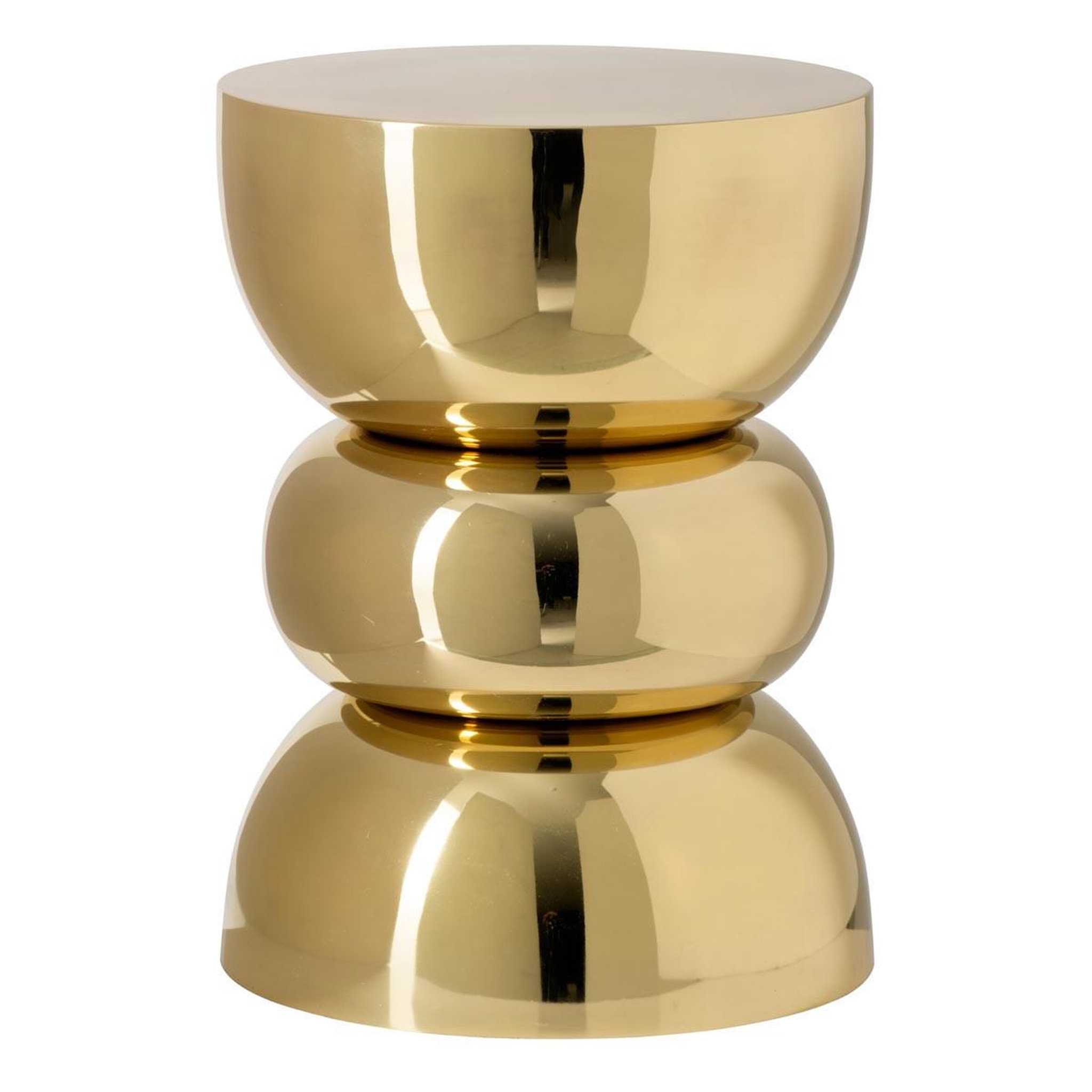 J-LINE Table d'appoint design  bubble  43cm doré