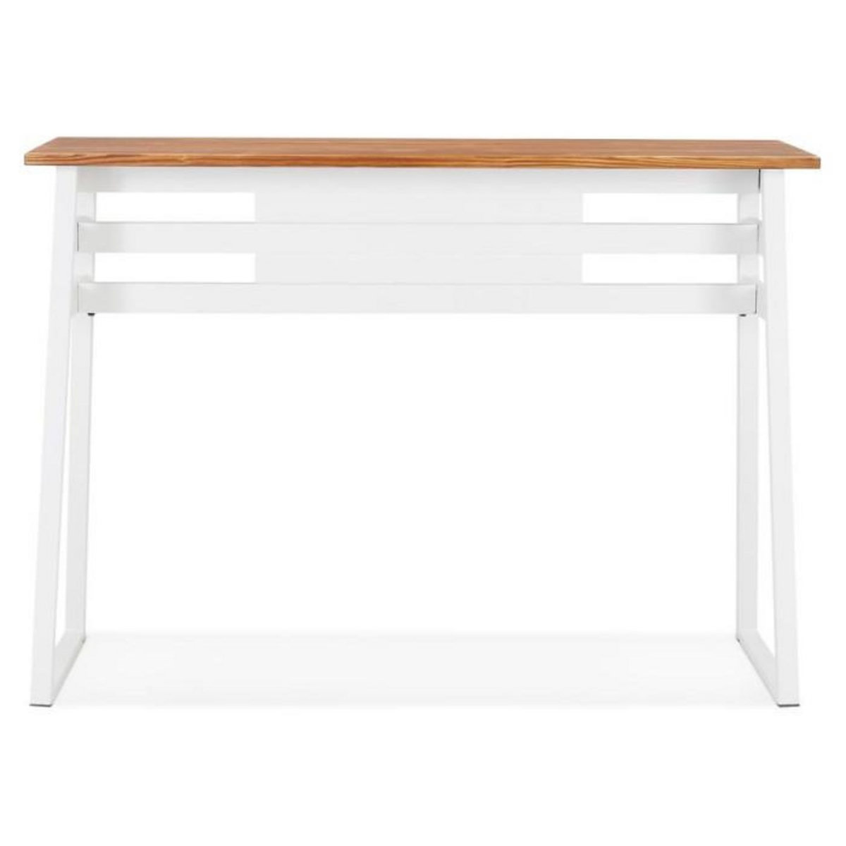 Paris Prix Table de Bar en Bois Design  Javier  150cm Blanc