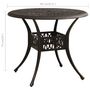 Voir la diapositive 6 : VIDAXL Table de jardin Bronze 90x90x74 cm Aluminium coule