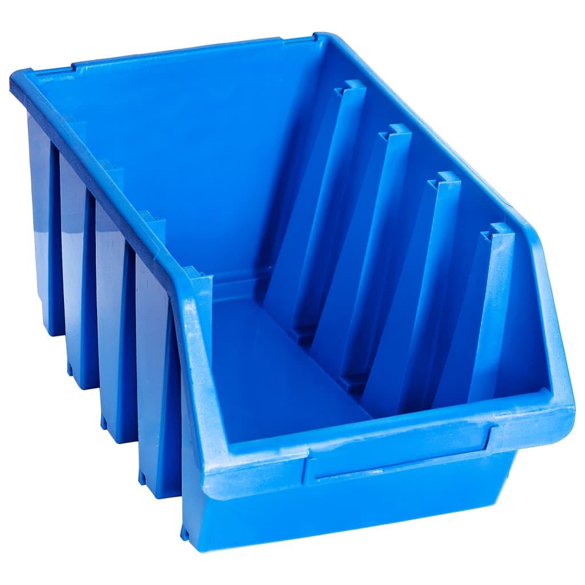 Voir la diapositive 2 : VIDAXL Bacs de rangement empilables 14 pcs bleu plastique