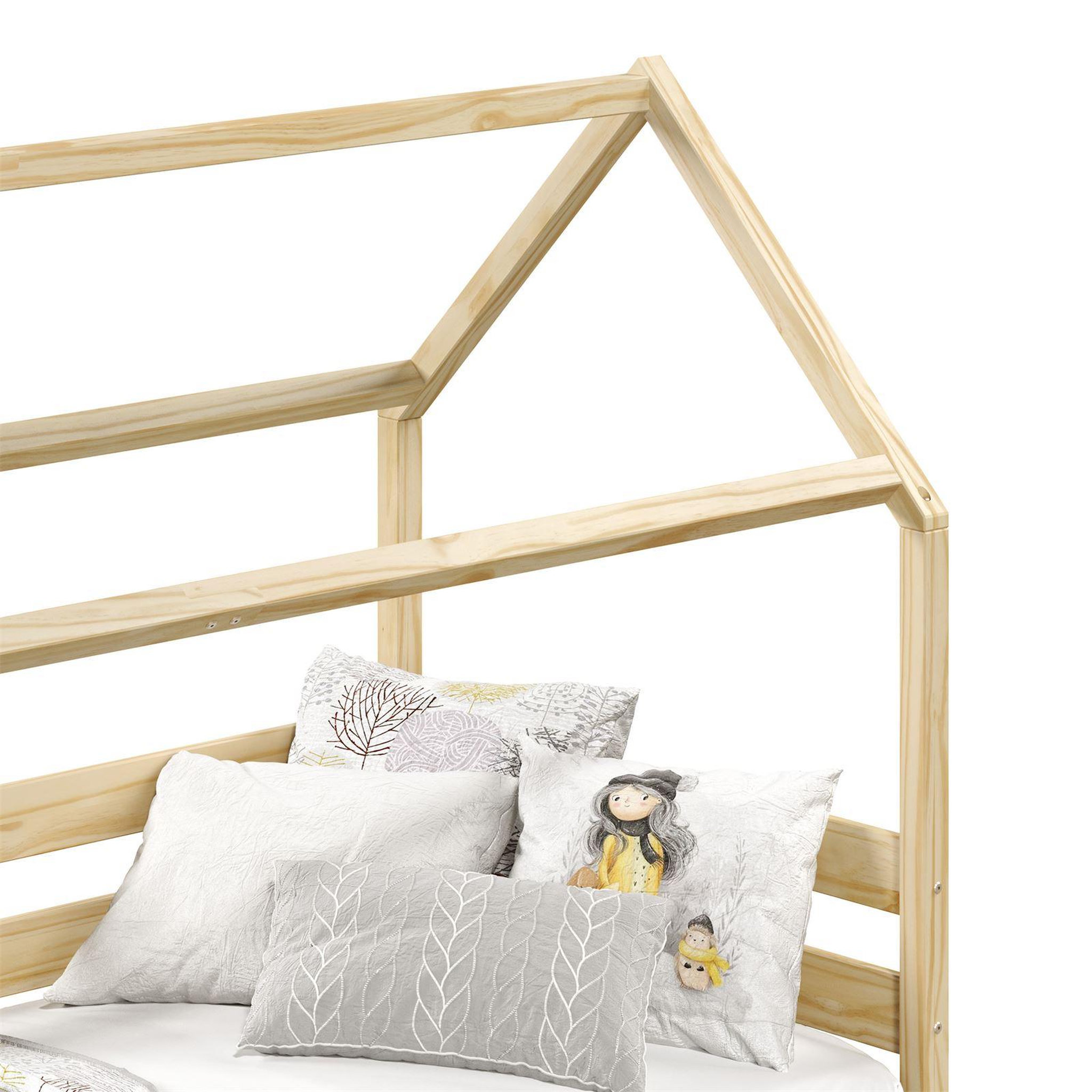 Voir la diapositive 6 : IDIMEX Lit cabane fina 90 x 190 cm, en pin massif