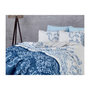 Voir la diapositive 2 : GENERIQUE Parure de lit - 1 housse de couette 220 x 240 cm + 2 taies d'oreiller 60 x 60 cm - 100% coton renforcé - Bleu