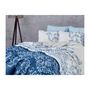 Voir la diapositive 2 : GENERIQUE Parure de lit - 1 housse de couette 220 x 240 cm + 2 taies d'oreiller 60 x 60 cm - 100% coton renforcé - Bleu