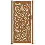 Voir la diapositive 4 : VIDAXL Porte de jardin acier resistant aux intemperies design flamme