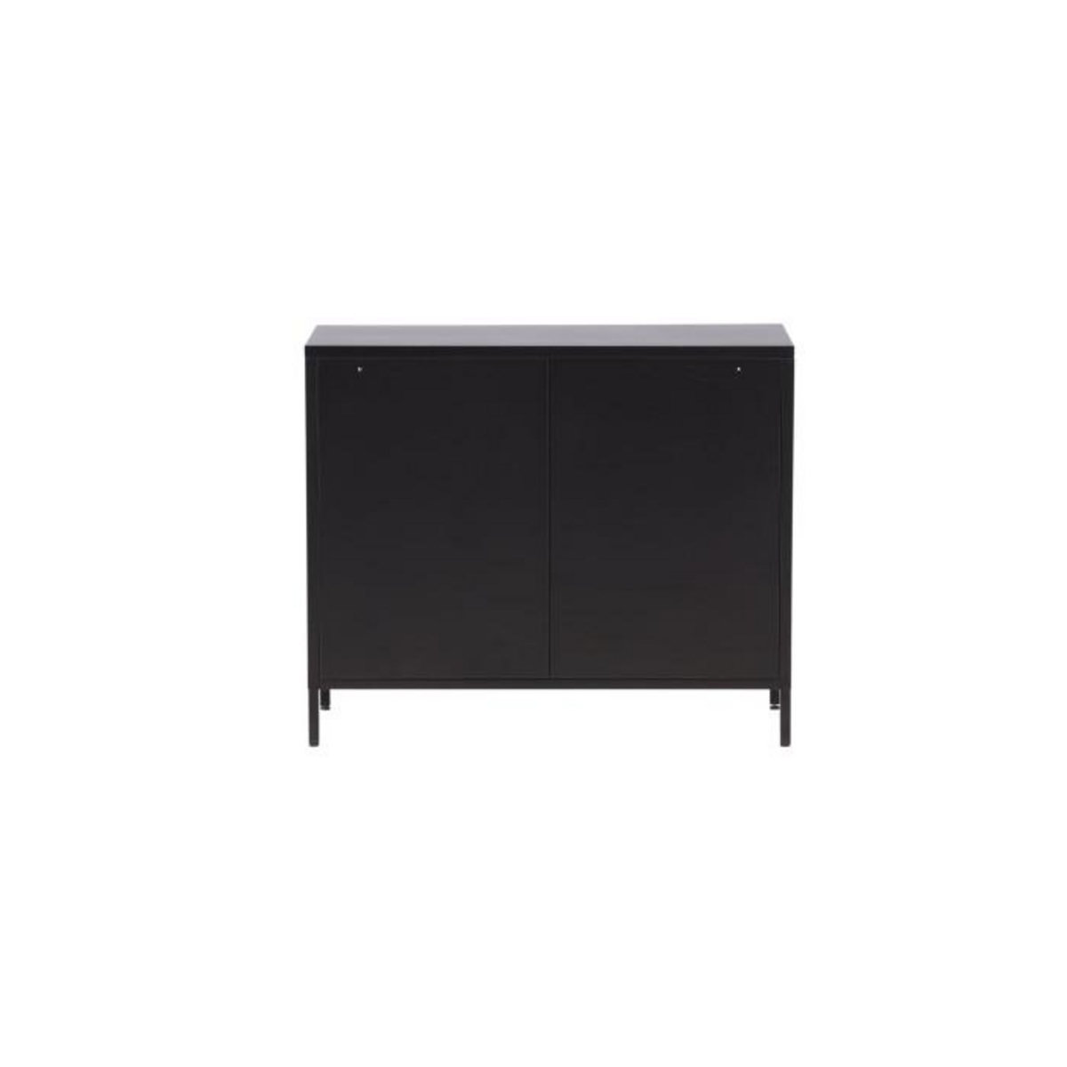Paris Prix Buffet 4 Portes en Métal  Nett  90cm Noir