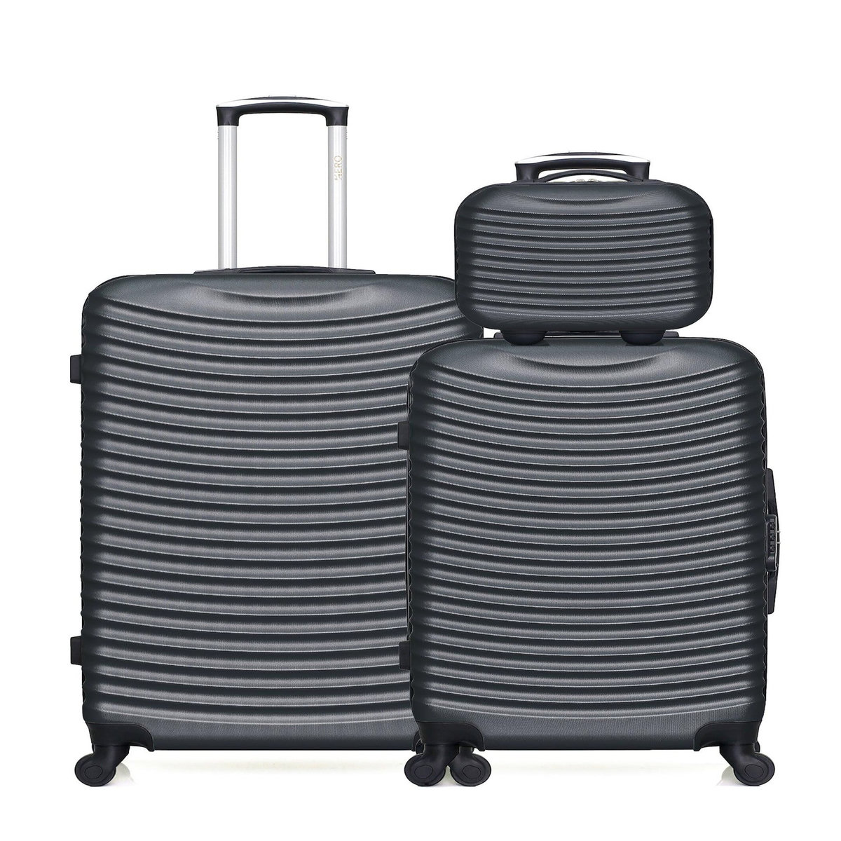 HERO HERO - Lot de 3 - Valise grand format, valise weekend et vanity ETNA