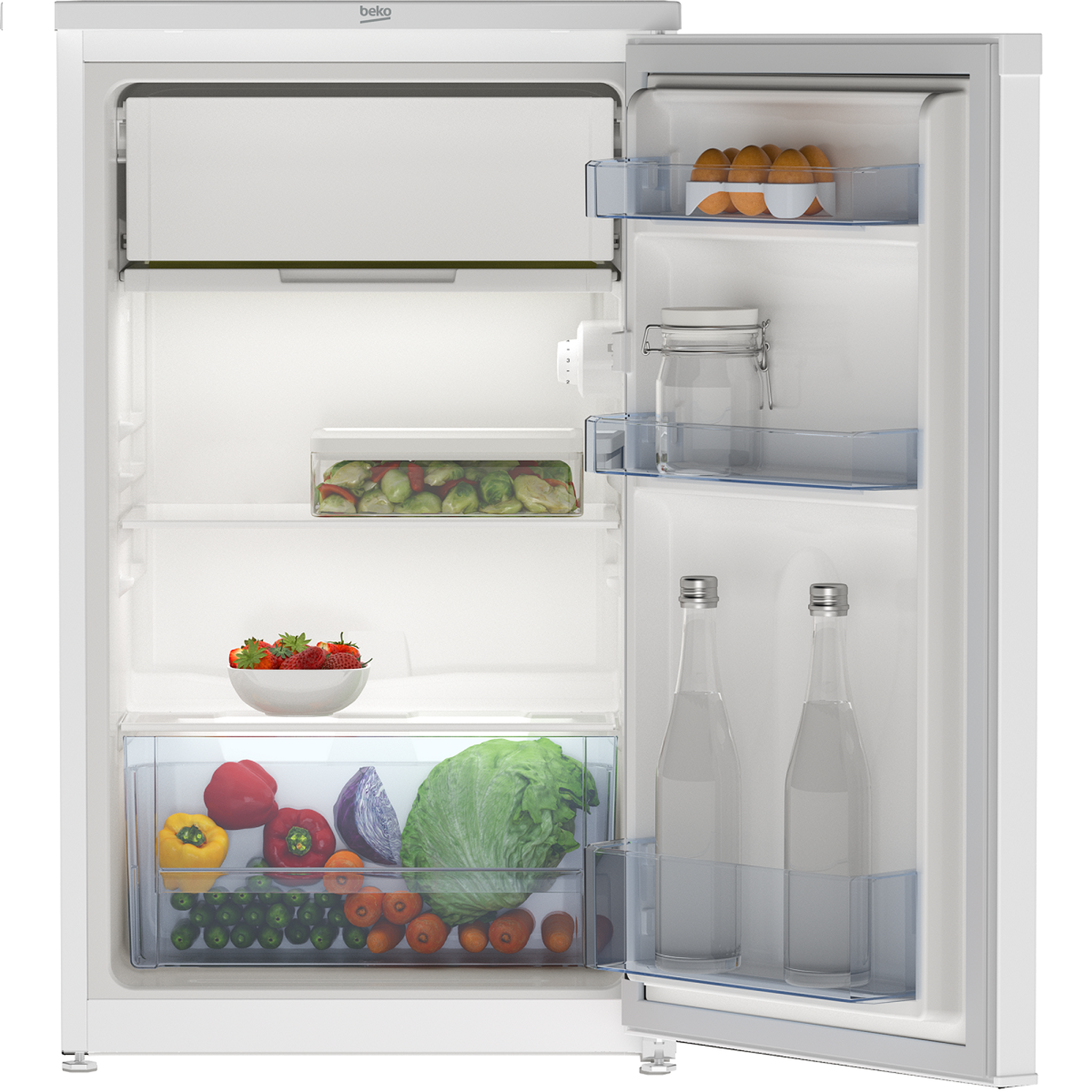 Voir la diapositive 3 : Beko Réfrigérateur table top 47.5cm 85l blanc - ts190340n