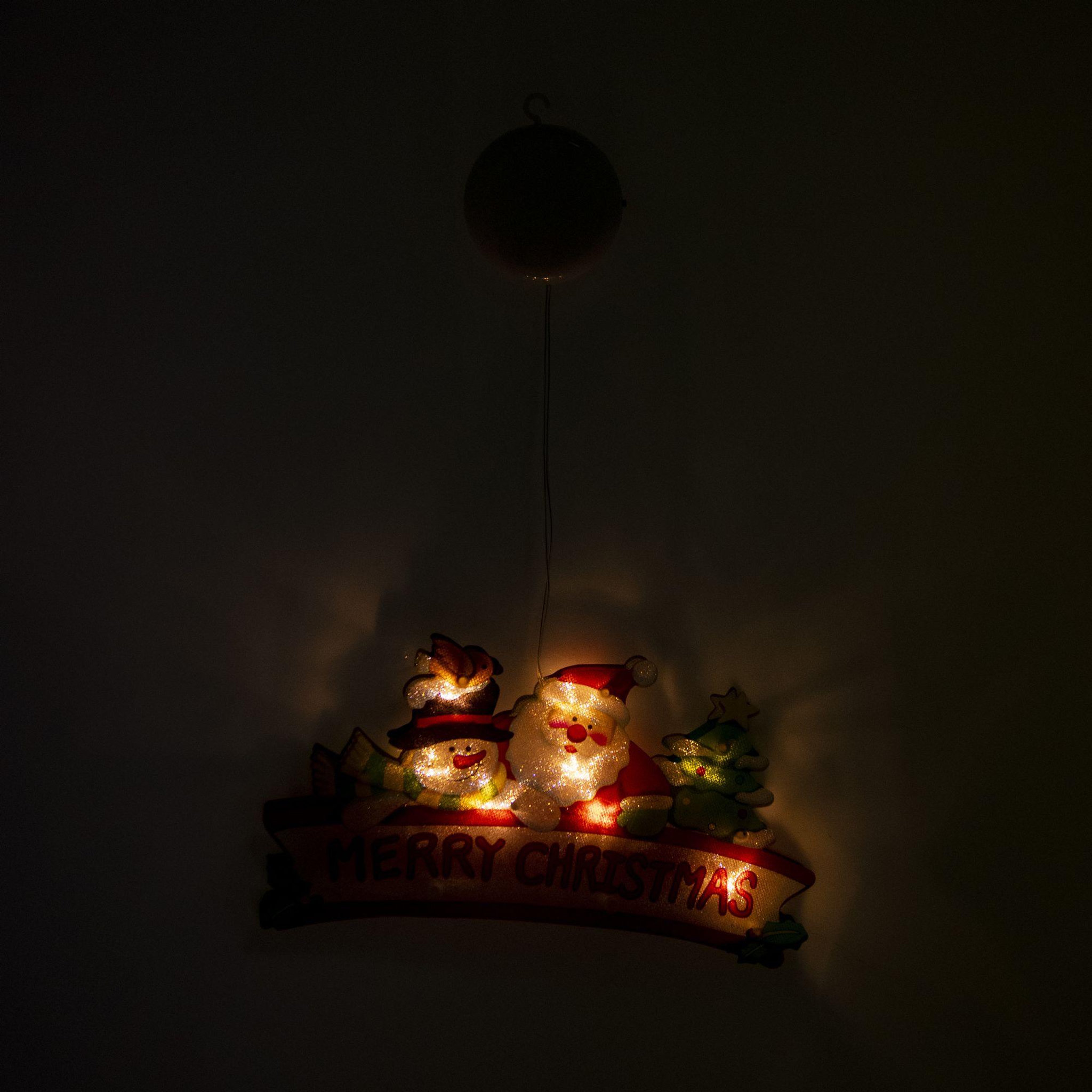 Voir la diapositive 4 : WERKAPRO Joyeux noël lumineux 9led  25 x 13,7 x 2,6cm