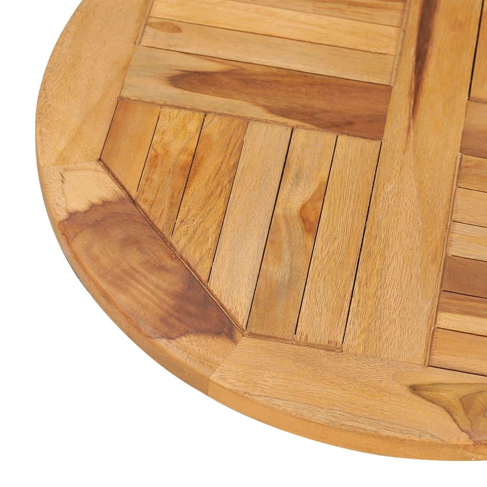 Voir la diapositive 4 : VIDAXL Disque de table rotatif bois de teck solide
