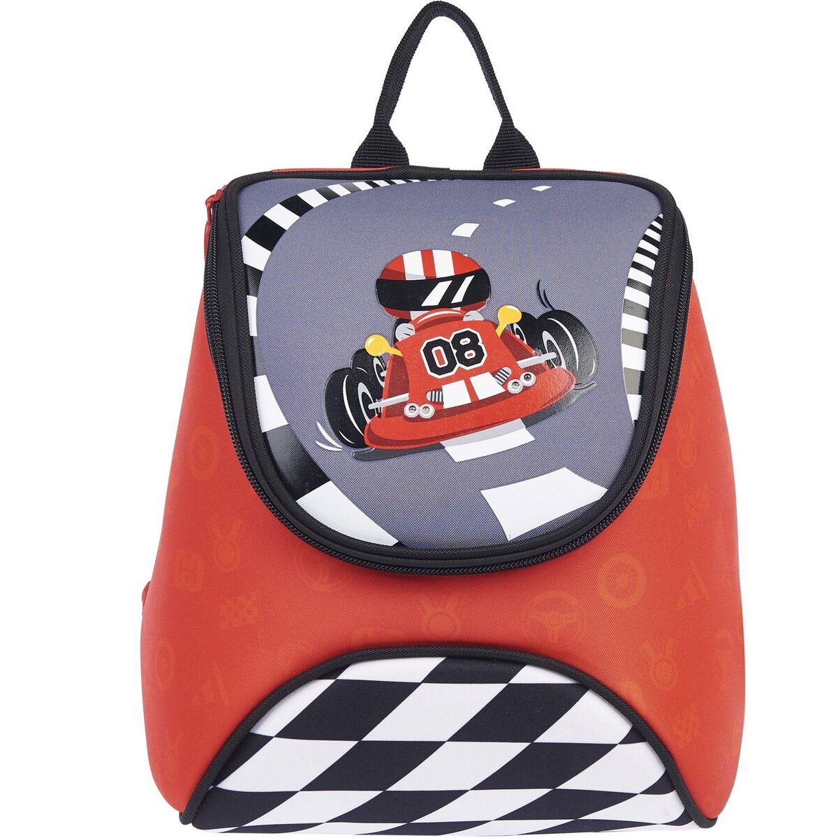 AUCHAN Sac maternelle rouge voiture