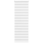 VIDAXL Store zebre blanc 90x200 cm largeur du tissu 85,9 cm polyester