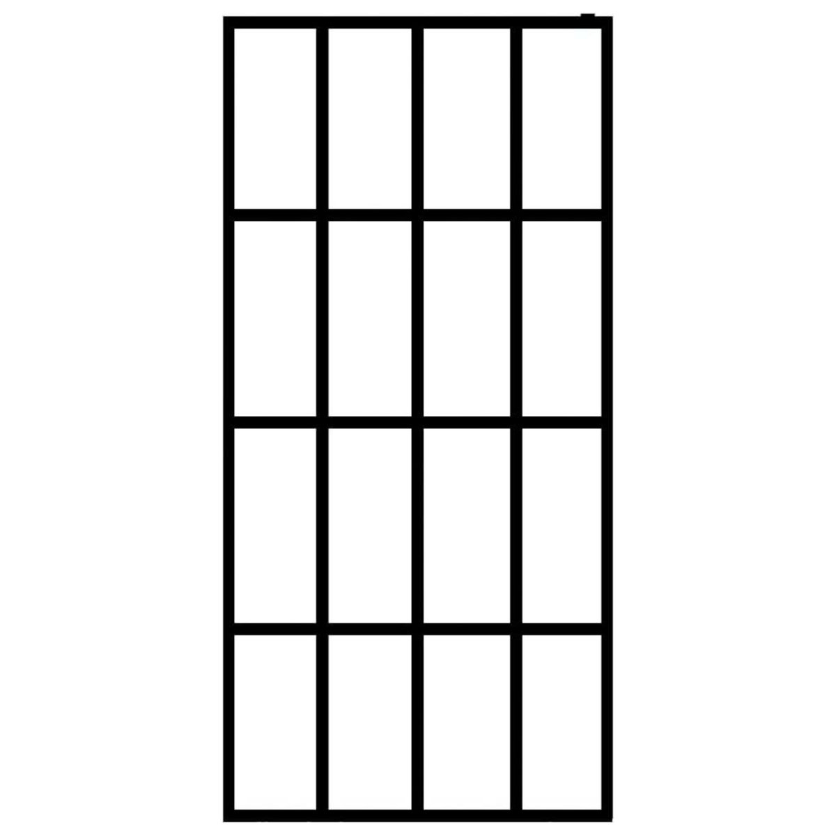 VIDAXL Ecran de douche Verre trempe depoli 90x195 cm