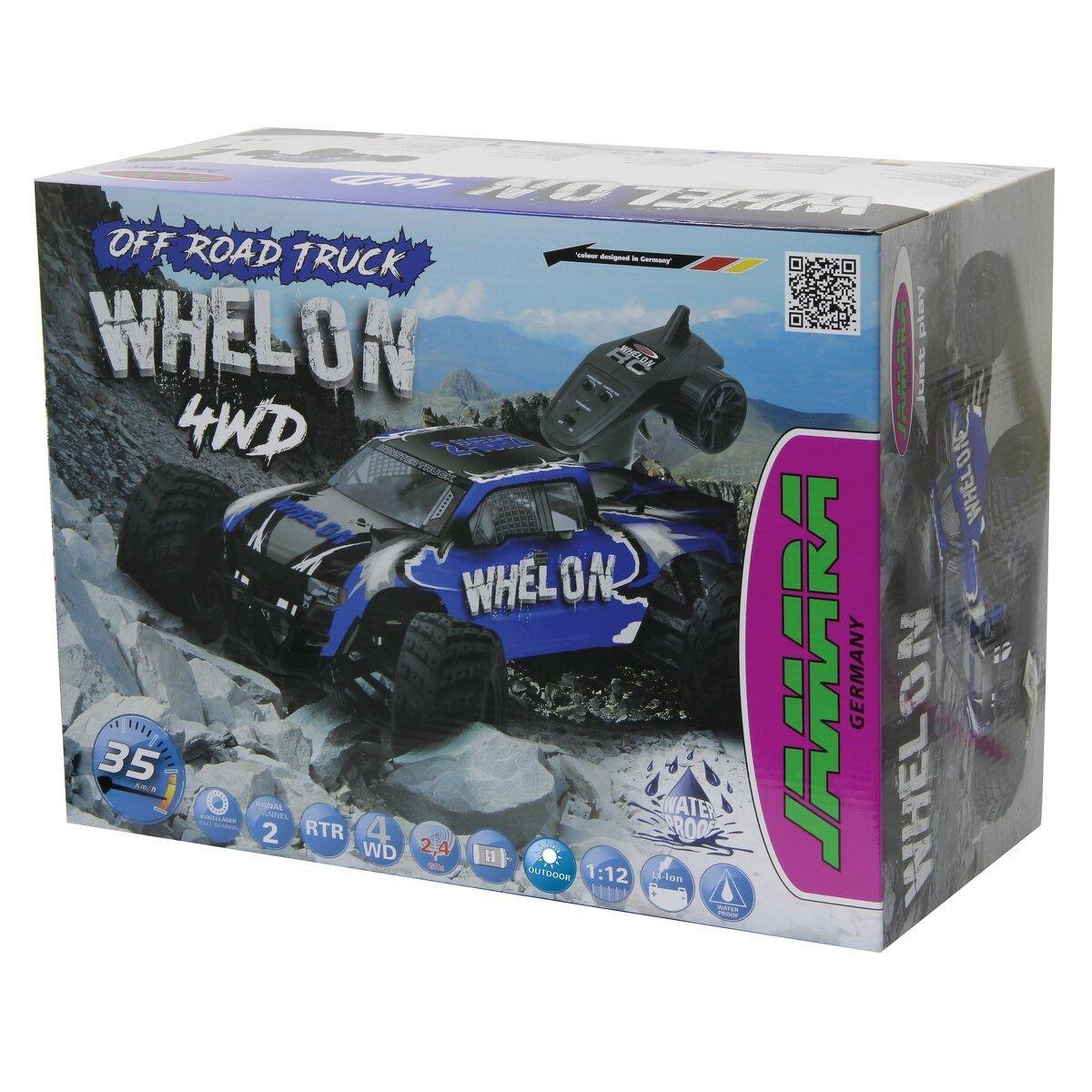 Voir la diapositive 2 : Jamara Whelon monstertruck 4wd 1:12 li-ion 2,4ghz