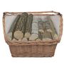 Voir la diapositive 2 : VIDAXL Panier a bois de chauffage avec poignee 61,5x46,5x58 cm Marron