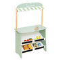 Voir la diapositive 1 : Atmosphera Kids Marchande Enfant en Bois  Mon Marché  99cm Vert Clair