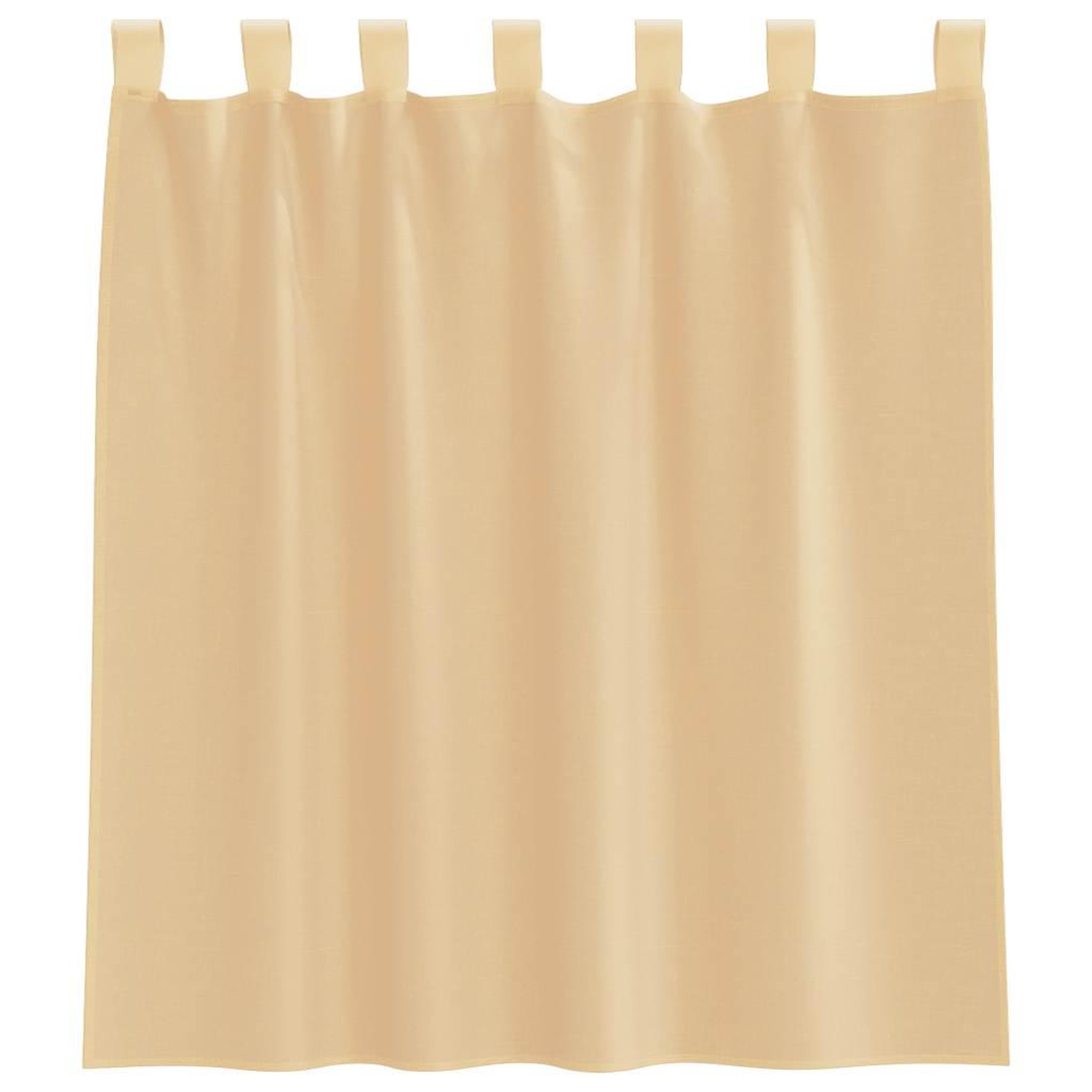 Voir la diapositive 4 : VIDAXL Rideaux en voile avec passe-tringles 2 pcs sable