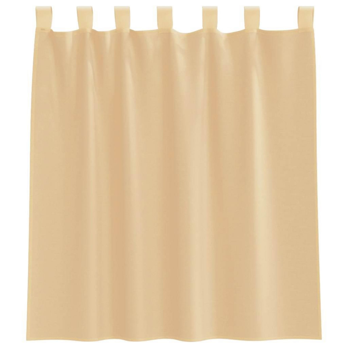 VIDAXL Rideaux en voile avec passe-tringles 2 pcs sable