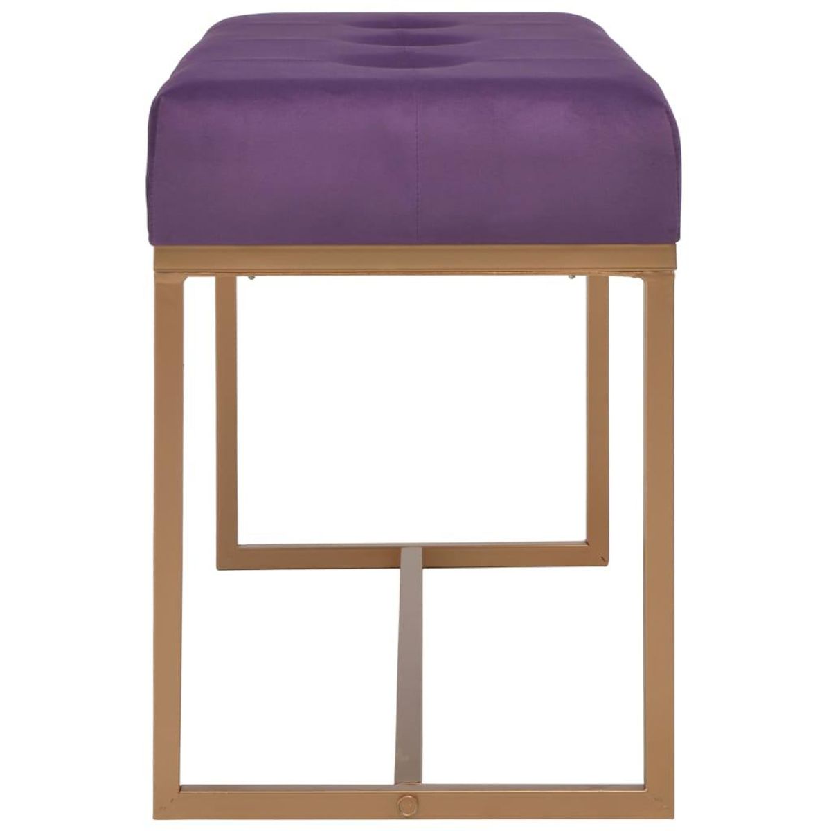 VIDAXL Banc 80 cm Violet Velours