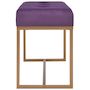 Voir la diapositive 3 : VIDAXL Banc 80 cm Violet Velours