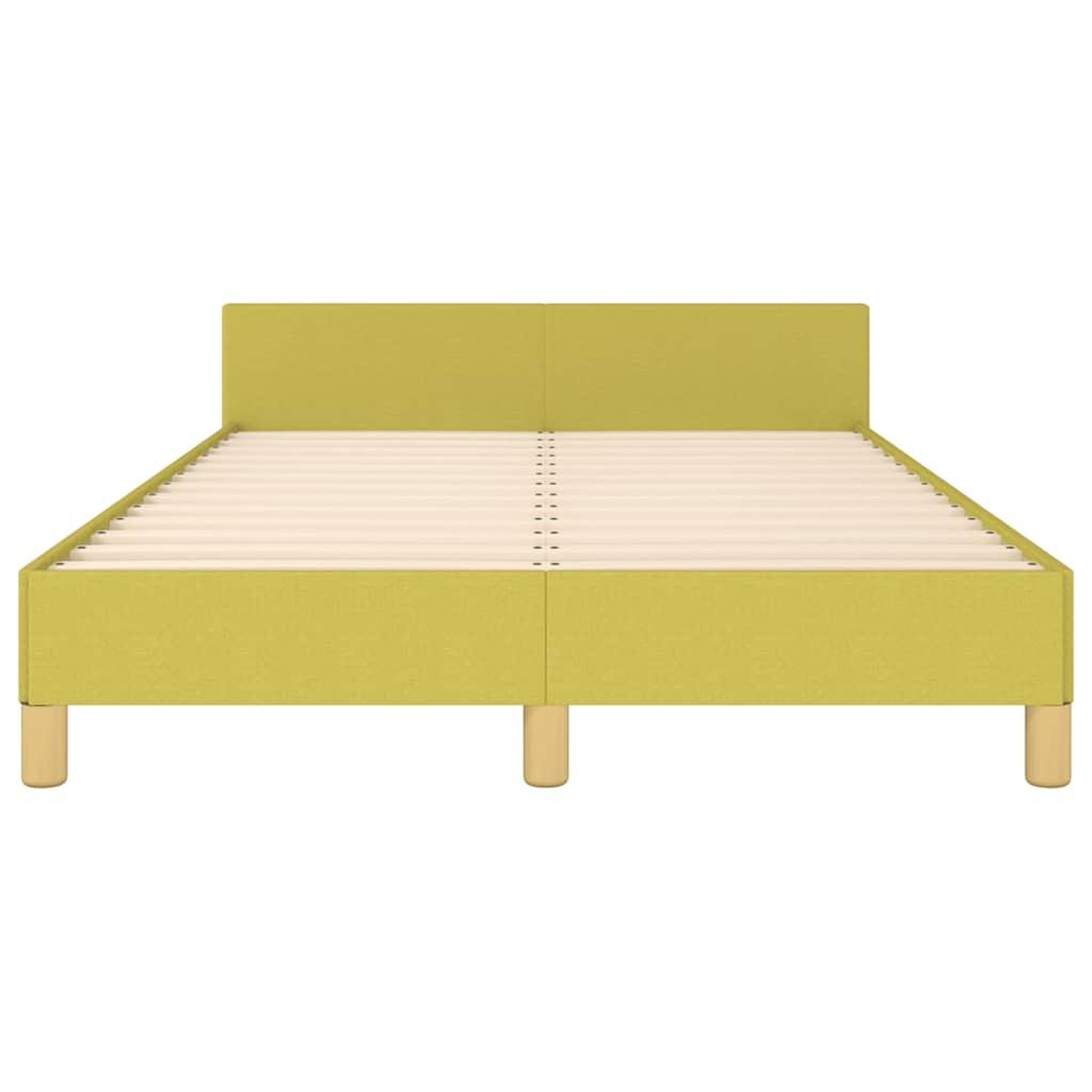 Voir la diapositive 5 : VIDAXL Cadre de lit sans matelas vert 120x200 cm tissu