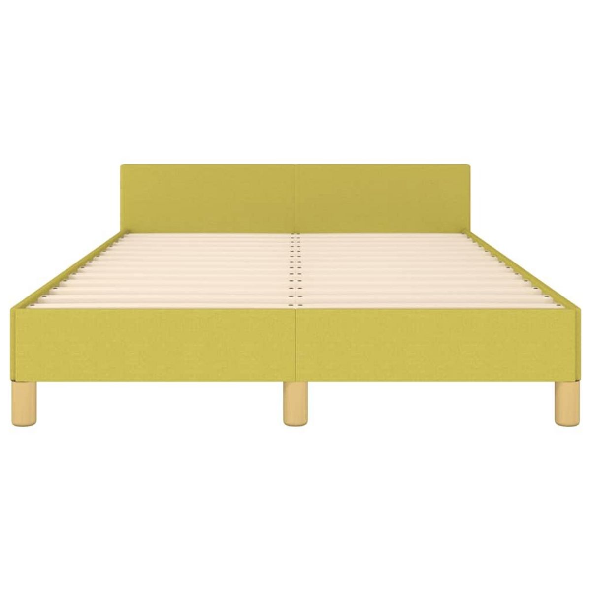 VIDAXL Cadre de lit sans matelas vert 120x200 cm tissu