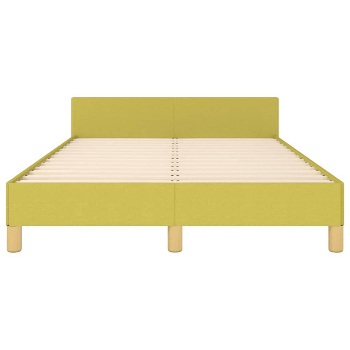 VIDAXL Cadre de lit sans matelas vert 120x200 cm tissu