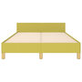 Voir la diapositive 5 : VIDAXL Cadre de lit sans matelas vert 120x200 cm tissu