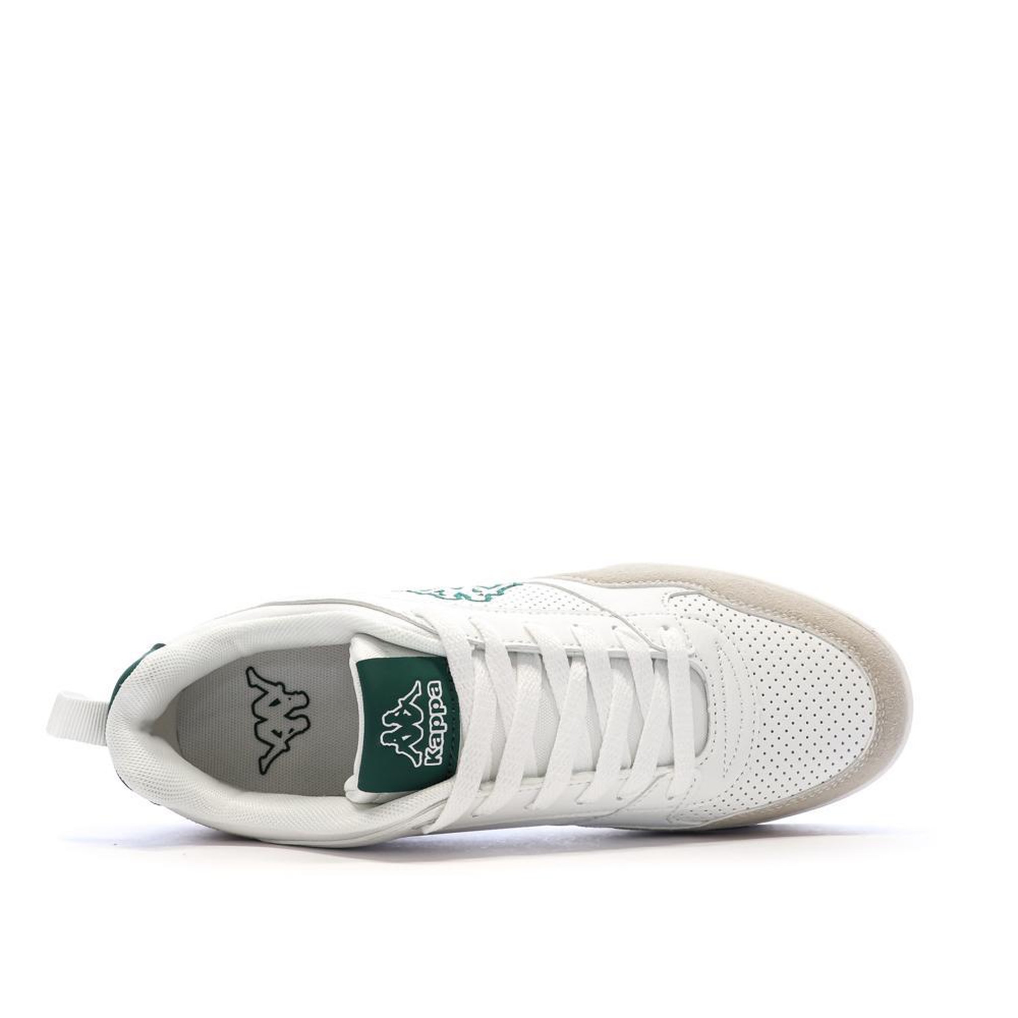Voir la diapositive 4 : KAPPA Baskets hes/Beiges/Vert Homme Kappa Logo Manis