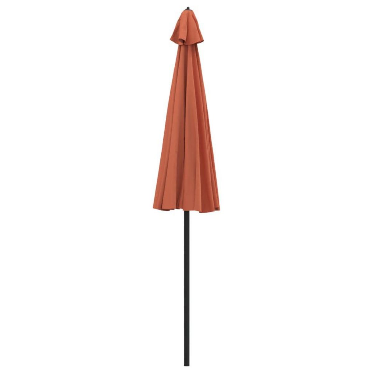 VIDAXL Parasol d'exterieur et mat avec aluminium 270 cm terre cuite