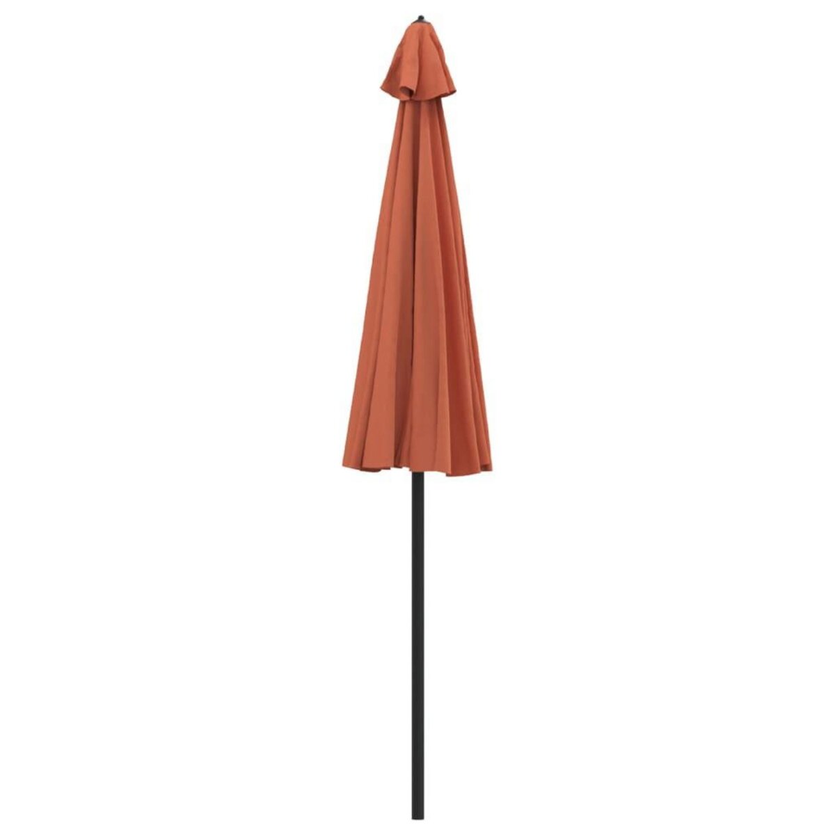 VIDAXL Parasol d'exterieur et mat avec aluminium 270 cm terre cuite