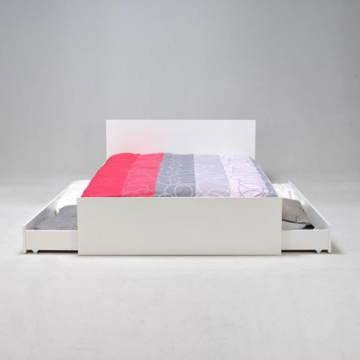 Lit pour couchage 140x200cm BOSS + 2 tiroirs