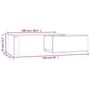 Voir la diapositive 6 : VIDAXL Table basse gris beton 150x50x35 cm bois d'ingenierie