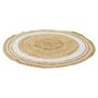 Voir la diapositive 2 : Paris Prix Tapis Rond Déco en Jute  Limo  90cm Blanc