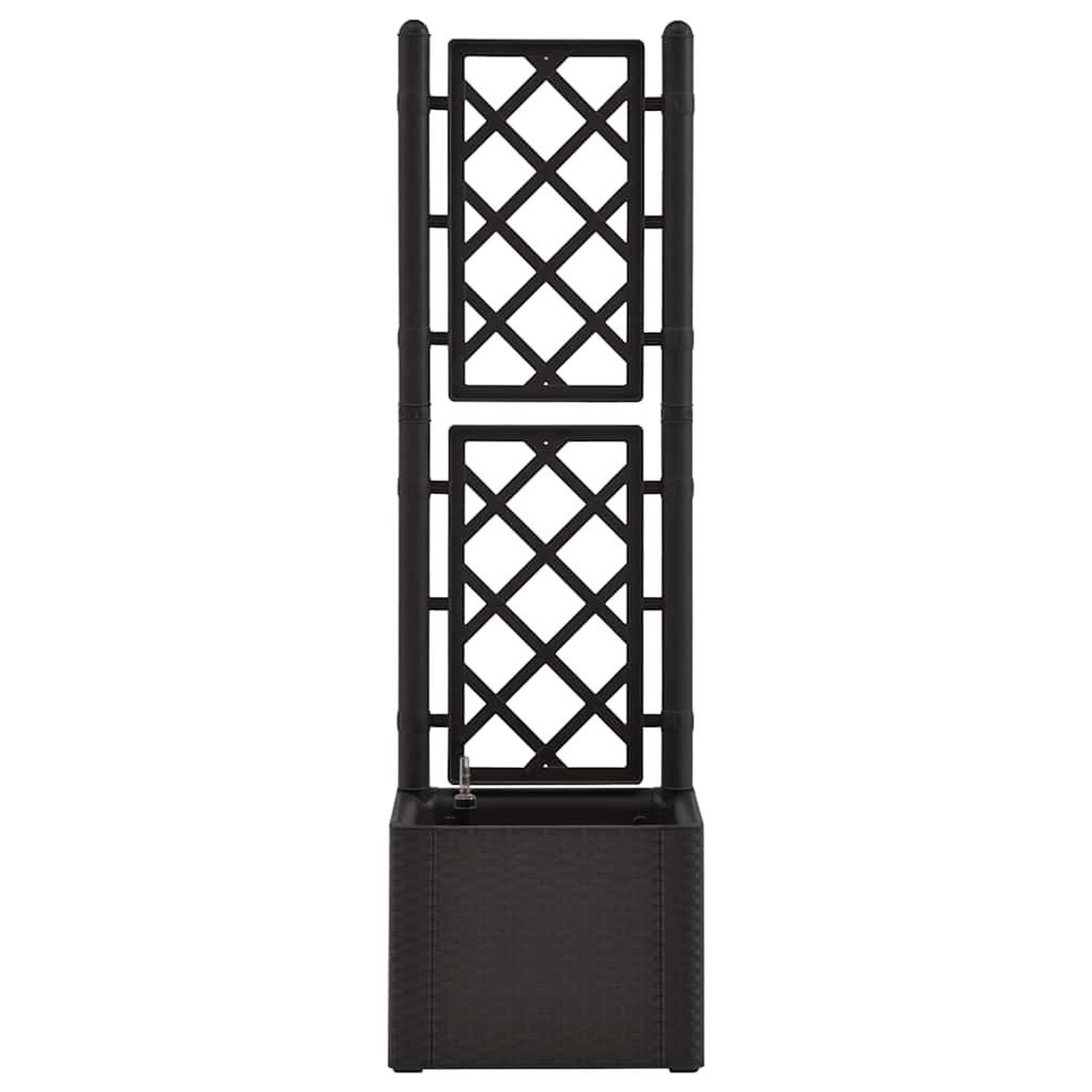 Voir la diapositive 4 : VIDAXL Lit sureleve de jardin treillis systeme d'arrosage Anthracite