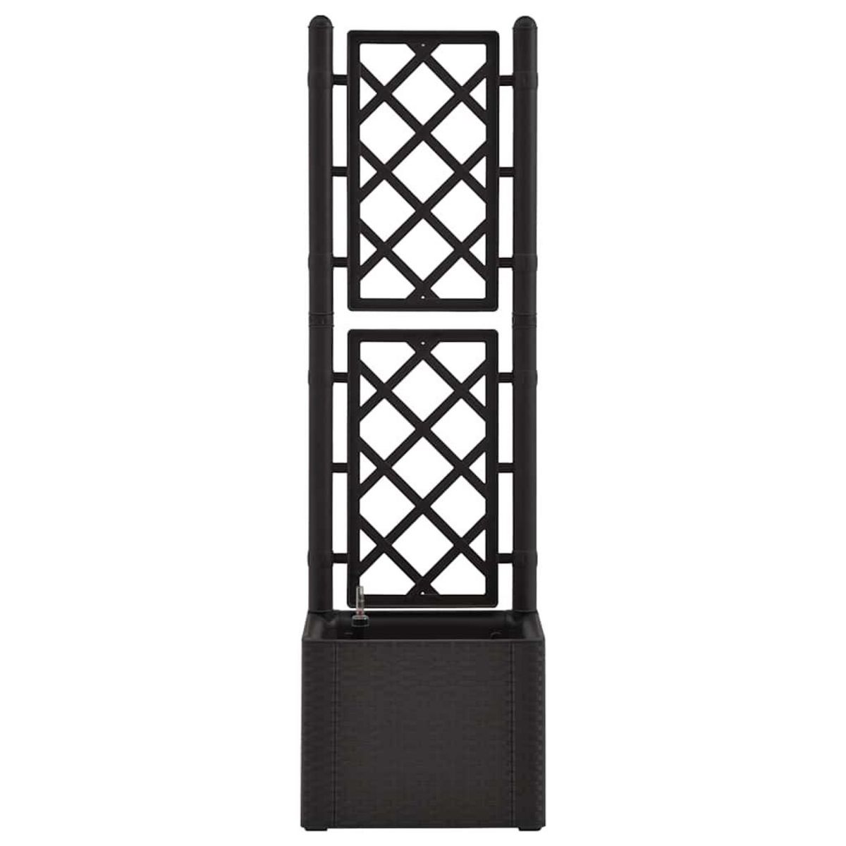 VIDAXL Lit sureleve de jardin treillis systeme d'arrosage Anthracite