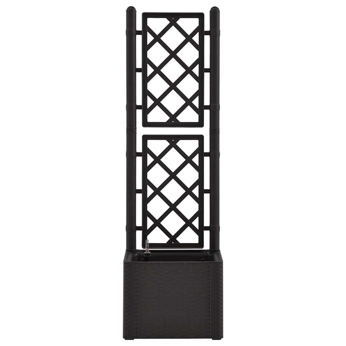 VIDAXL Lit sureleve de jardin treillis systeme d'arrosage Anthracite