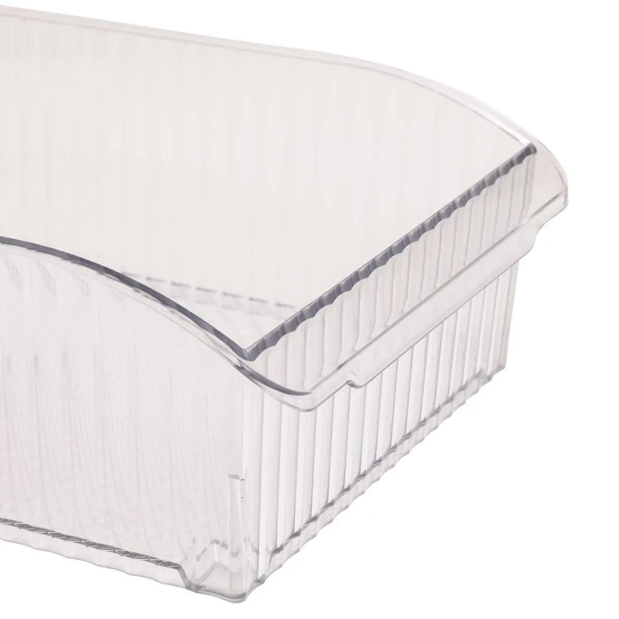 Voir la diapositive 2 : FIVE Bac de rangement frigo à roulettes  streaks  20x31cm transparent
