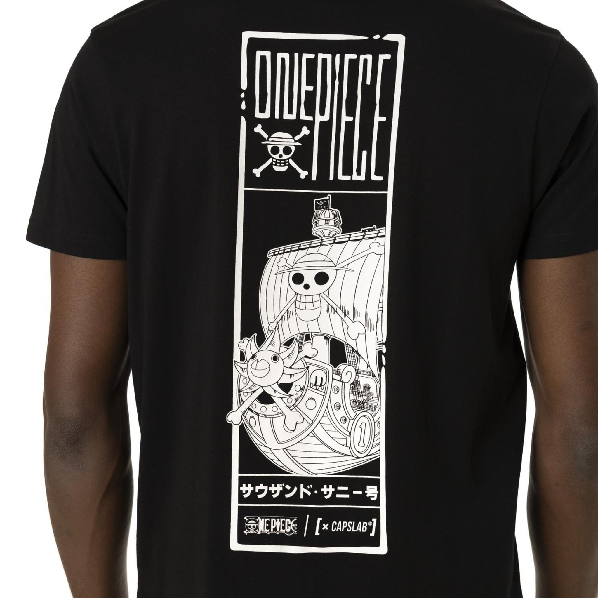 Voir la diapositive 3 : CAPSLAB T-shirt en coton homme regular fit avec print One Piece Logo