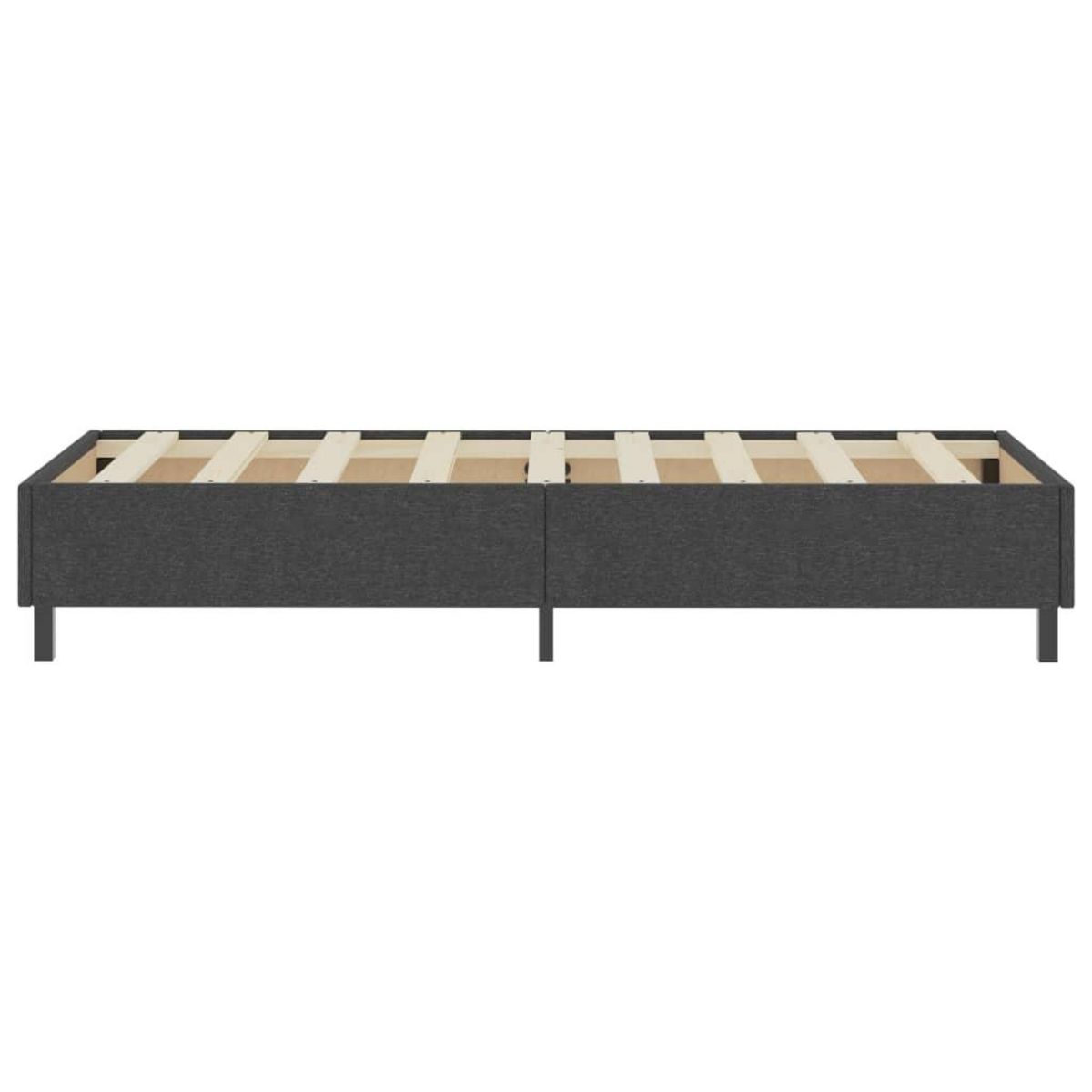 VIDAXL Sommier a lattes de lit Gris Tissu 90x200 cm