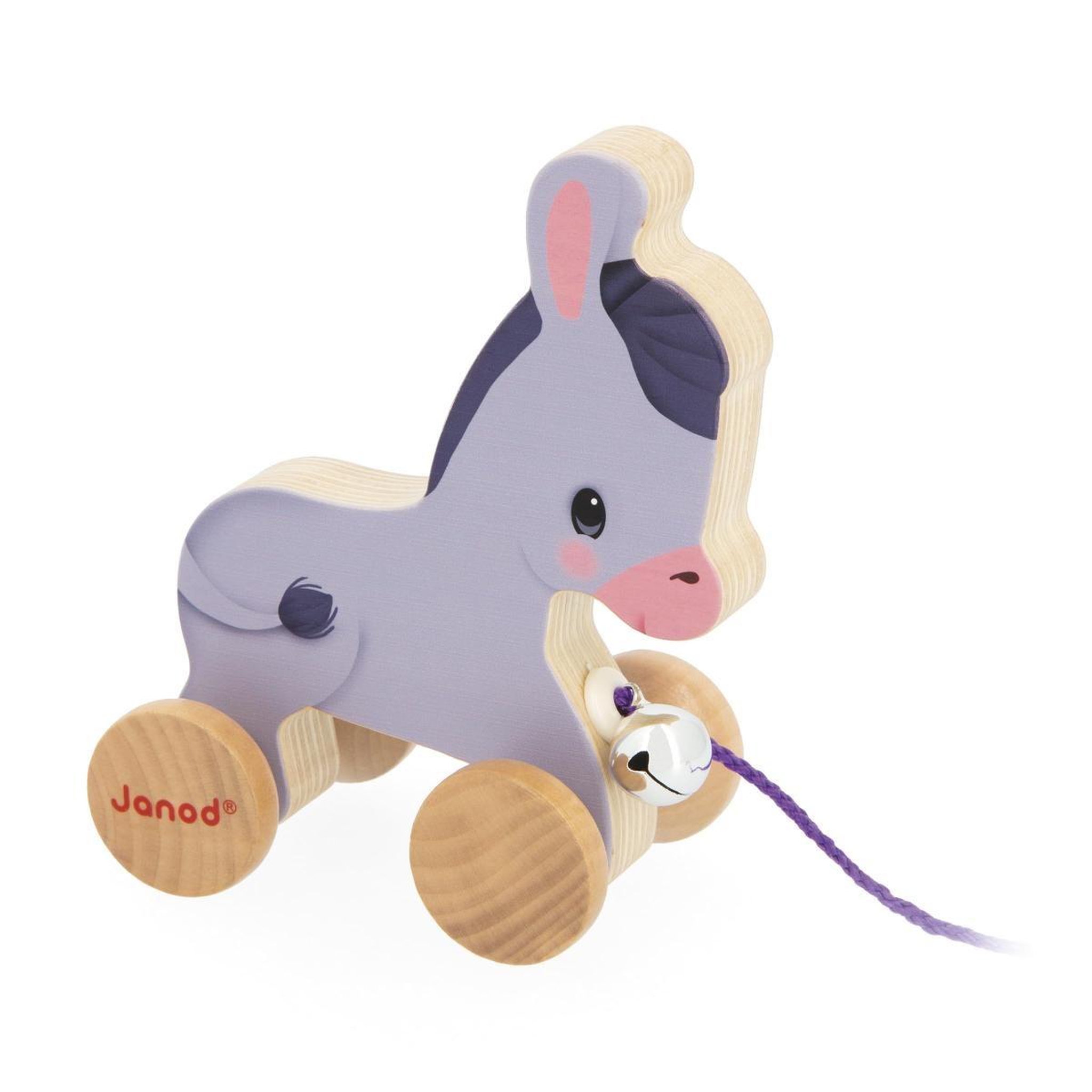 JANOD Ane a promener en bois avec clochette