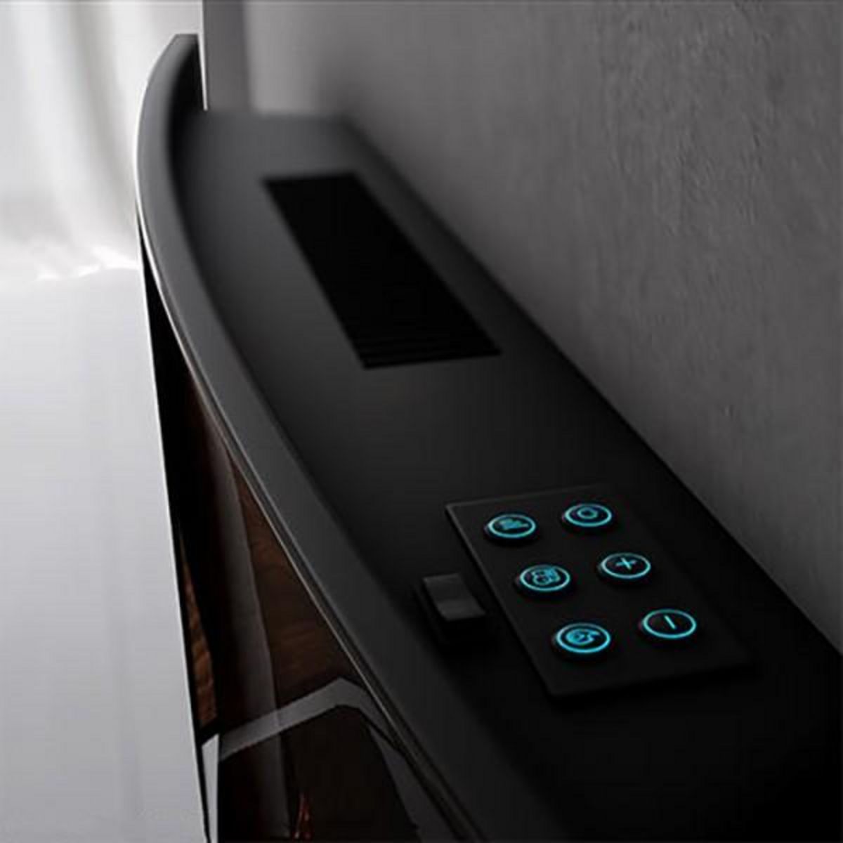 CECOTEC Cheminée murale électrique décorative Cecotec Warm 3500 Curved Flames 1000 - 2000 W