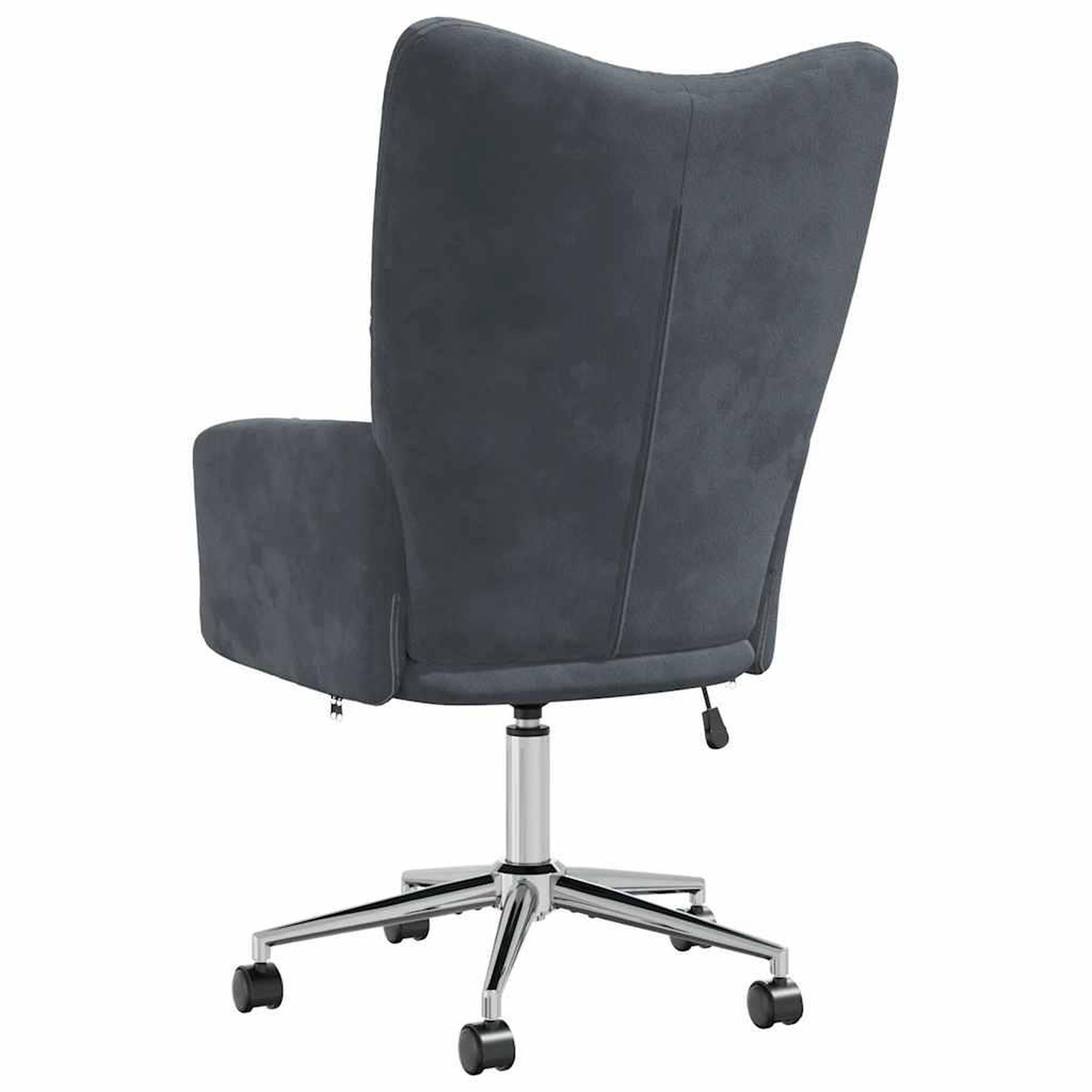 Voir la diapositive 5 : VIDAXL Chaise de relaxation Gris fonce Velours