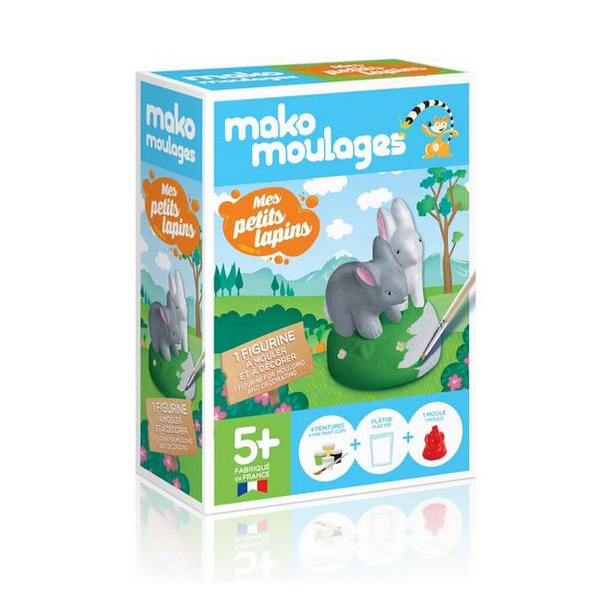 Mako Creations Moulage en plâtre : Mes petits lapins