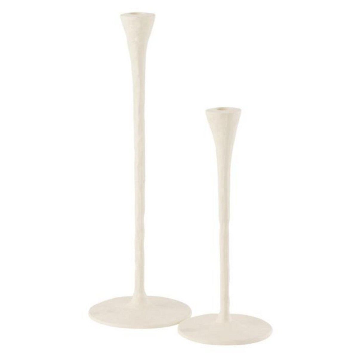 Paris Prix Lot de 2 Chandeliers en Métal  Goa  42cm Blanc