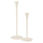 Paris Prix Lot de 2 Chandeliers en Métal  Goa  42cm Blanc