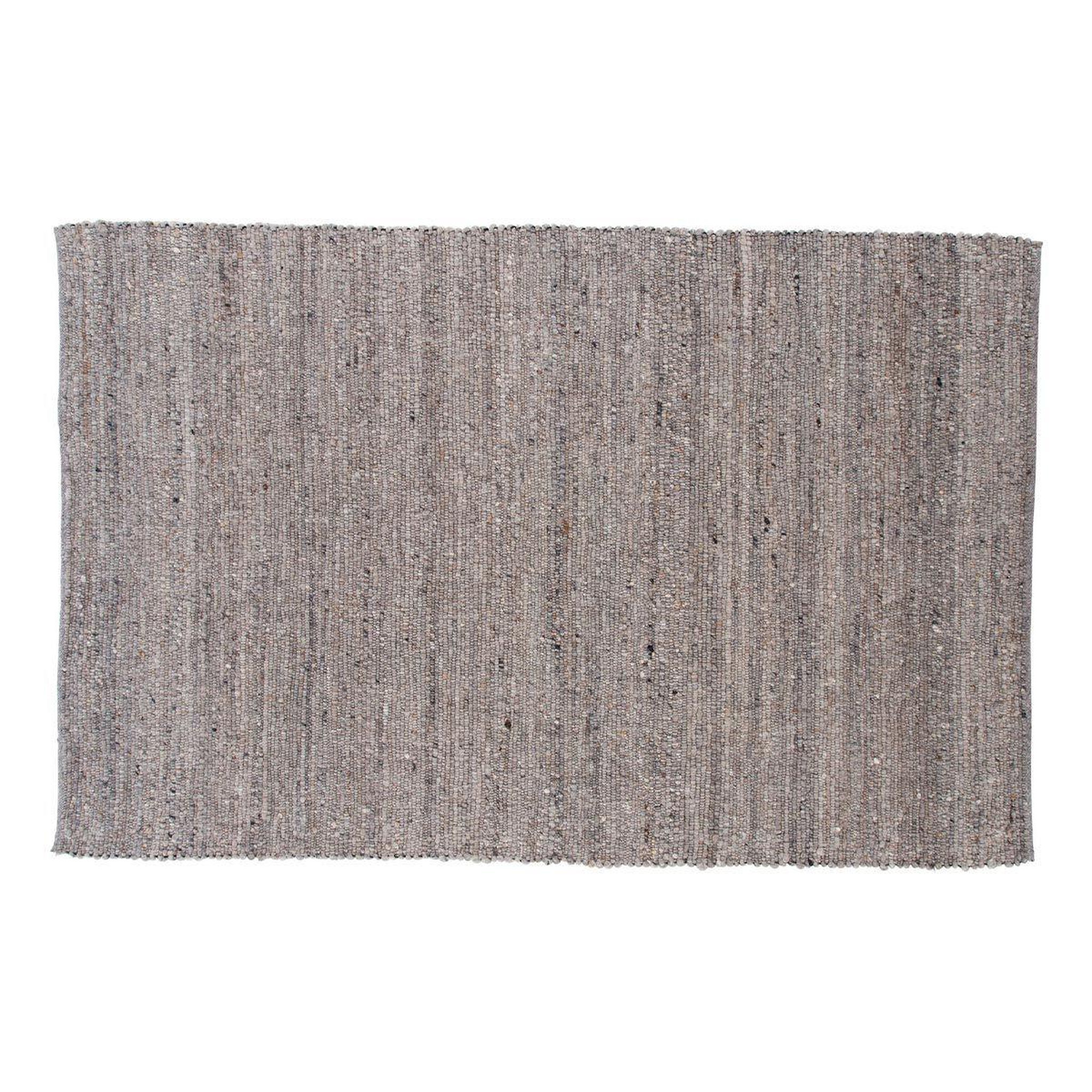 Paris Prix Tapis déco en laine  loump  200x300cm gris & beige