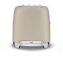 Voir la diapositive 2 : SMEG Grille-pain TSF01MLMEU Années 50 Beige lin